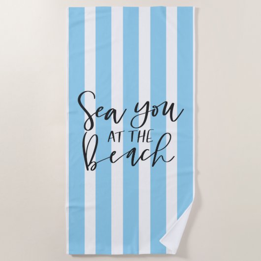 Serviette De Plage Mer À La Plage (Devant)