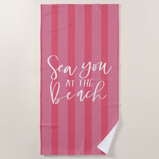 Serviette De Plage Mer À La Plage (Devant)