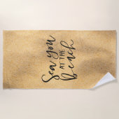 Serviette De Plage Mer À La Plage (Devant)