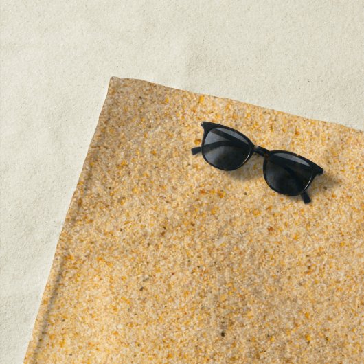 Serviette De Plage Mer À La Plage (En situation)