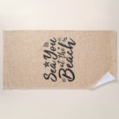 Serviette De Plage Mer À La Plage (Devant)