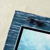 Serviette De Plage Mer Bleue des dauphins (En situation)