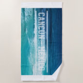 Serviette De Plage Mer de Cancun Mexique (Devant)