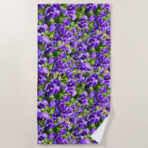 Serviette De Plage Mer de sérénité : Le beau terrain de purple violet