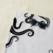 Serviette De Plage Mer Octopus du jour (En situation)