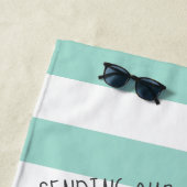 Serviette De Plage Merci nommé customisé par | d'Apple du professeur (En situation)