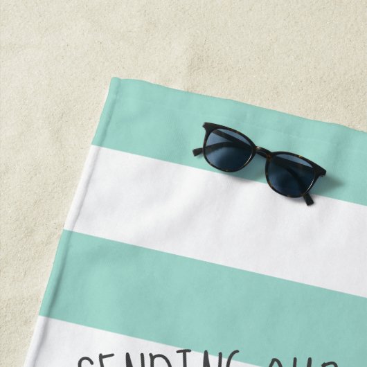 Serviette De Plage Merci nommé customisé par | d'Apple du professeur (En situation)