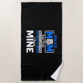 Serviette De Plage Mère Art Fière Police Maman (Devant)