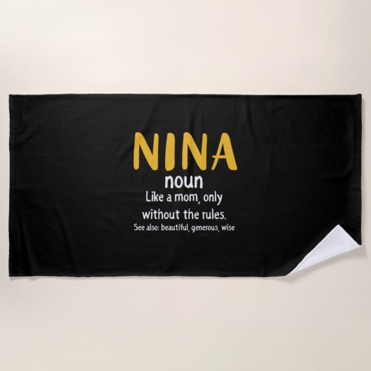 Serviette De Plage Mère Art Nina Définition (Devant)