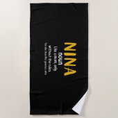 Serviette De Plage Mère Art Nina Définition (Devant)