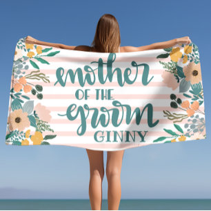 Serviette De Plage Mère de la chambre Bachelorette Personnalisée