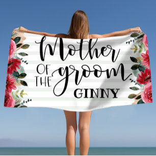 Serviette De Plage Mère de la chambre Bachelorette Personnalisée