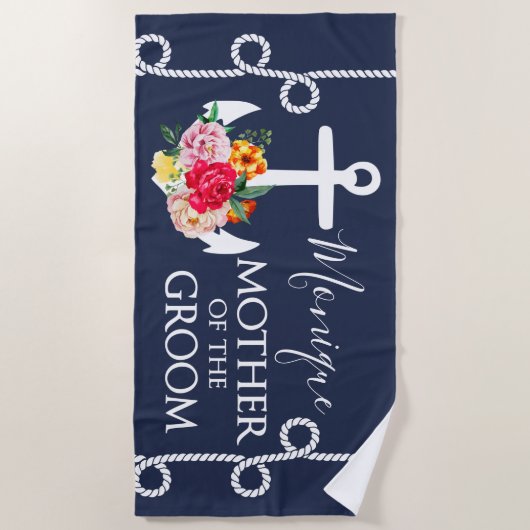 Serviette De Plage Mère de la chambre Mariage personnalisé (Devant)