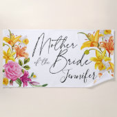 Serviette De Plage Mère de la mariée cadeau, Mère de la mariée (Devant)