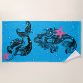 Serviette de plage Mermaid (Devant)