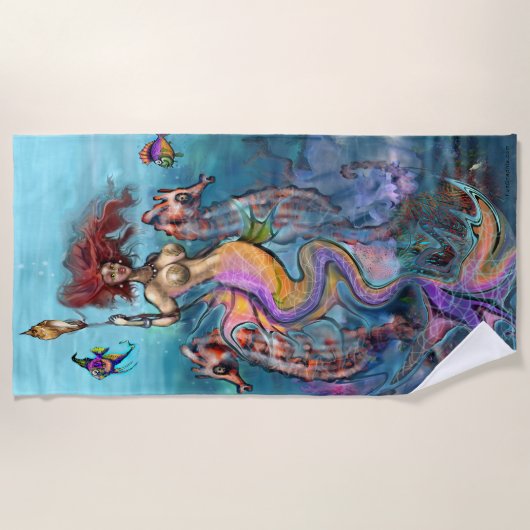 Serviette de plage Mermaid (Devant)