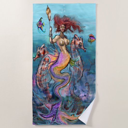 Serviette de plage Mermaid (Devant)