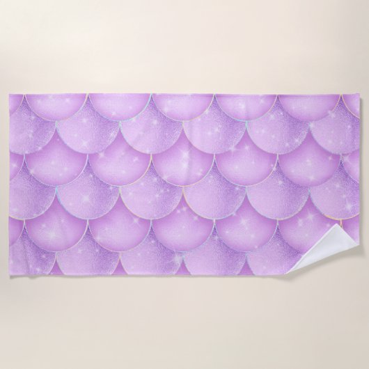 Serviette de plage Mermaid Design (Devant)