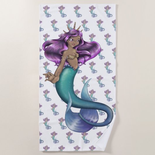 Serviette De Plage Mermaid Iole (Devant)