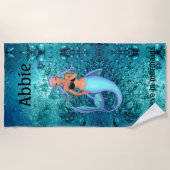 Serviette De Plage Mermaid - Je crois aux sirènes (Devant)