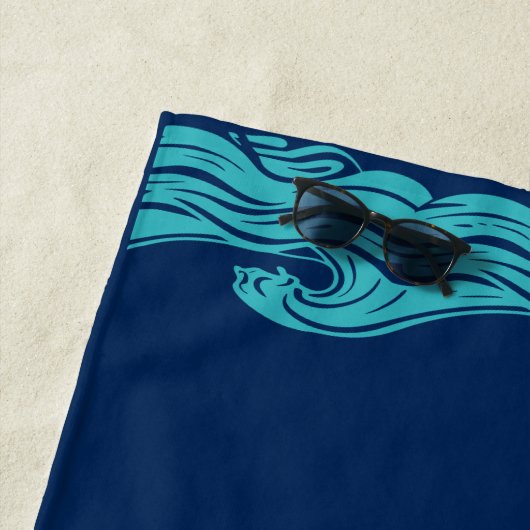 Serviette De Plage Mermaid Magic : Plongez dans des vagues de souveni (En situation)