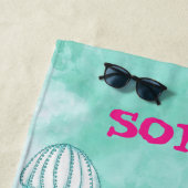 Serviette De Plage Mermaid Mignonne éco-étoile personnelle (En situation)