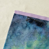 Serviette De Plage Mermaid Moon Imaginaire Art Beach (En situation)