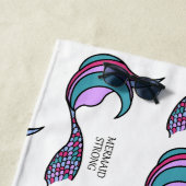 Serviette de plage Mermaid Strong Mermaid (En situation)