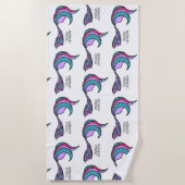 Serviette de plage Mermaid Strong Mermaid (Devant)