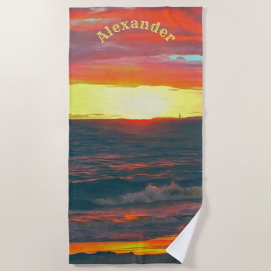 Serviette De Plage Merveilleux Jour 1490 (Devant)