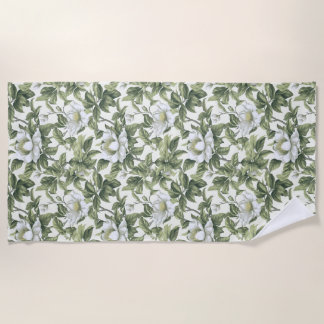 Serviette De Plage Merveilleux motif floral classique