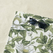 Serviette De Plage Merveilleux motif floral classique (En situation)