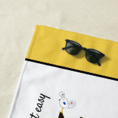 Serviette De Plage Merveilleux Neoplasticisme Art Monogramme. Lettre (En situation)