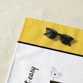 Serviette De Plage Merveilleux Neoplasticisme Art Monogramme. Lettre (En situation)