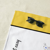 Serviette De Plage Merveilleux Neoplasticisme Art Monogramme. Lettre (En situation)