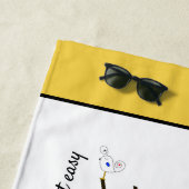 Serviette De Plage Merveilleux Neoplasticisme Art Monogramme. Lettre (En situation)