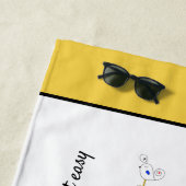 Serviette De Plage Merveilleux Neoplasticisme Art Monogramme. Lettre (En situation)