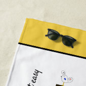 Serviette De Plage Merveilleux Neoplasticisme Art Monogramme. Lettre (En situation)