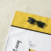 Serviette De Plage Merveilleux Neoplasticisme Art Monogramme. Lettre  (En situation)