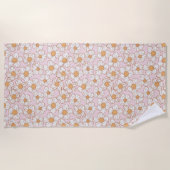 Serviette De Plage Mes fleurs douces (Devant)