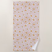 Serviette De Plage Mes fleurs douces (Devant)