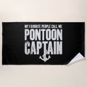 Serviette De Plage Mes personnes préférées m'appellent capitaine de p