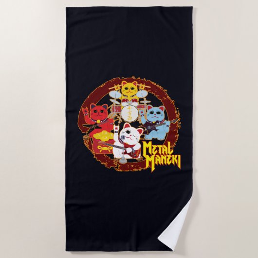 Serviette De Plage Métal Maneki (Devant)