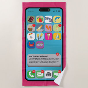 Serviette De Plage Mettre votre téléphone en mode vacances