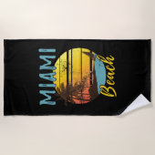 Serviette De Plage Miami Beach Floride (Devant)