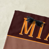 Serviette De Plage Miami Skyline à Sunset (En situation)