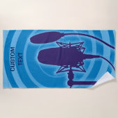 Serviette De Plage Microphone de studio (Devant)