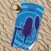 Serviette De Plage Microphone de studio