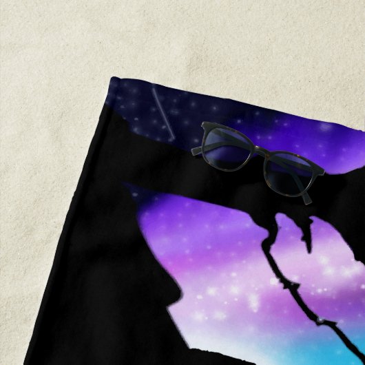 Serviette De Plage Midnight Howl (En situation)