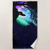 Serviette De Plage Midnight Howl (Devant)